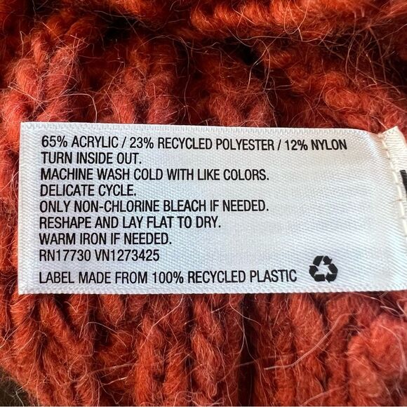 Universal Thread NEW Terracotta Chunky Mock Cable Knit Cozy Comfy Sweater SZ S - Picture 13 of 15